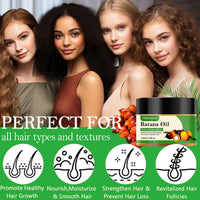 Lxitian 100% Natural Raw Batana Oil for Hair Growth, Dr. Sebi Hair Oil from Honduras, Pure Nourishment Organic, Prevent Hair Loss,Eliminates Split Ends Moisturize Scalp,Restore Hair Masks for Dry Damaged Hair