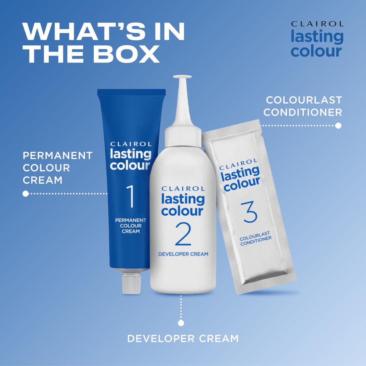Clairol Lasting Colour Permanent Hair Dye | Ideal Grey Coverage | Shiny and Moisturised Hair | 3 Darkest Brown