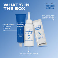 Clairol Lasting Colour Permanent Hair Dye | Ideal Grey Coverage | Shiny and Moisturised Hair | 3 Darkest Brown