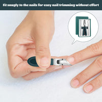 Miiqxx Wide Jaw Slanted Nail Clippers 3 Set of Eagle Beak Nail Clip pers Angled Nail Clipp ers Eagle Beak Beveled Nail Clippers Wide Jaw Opening Anti-Splash Slanted Nail Clipper for Thick Nails, Ingrown Care