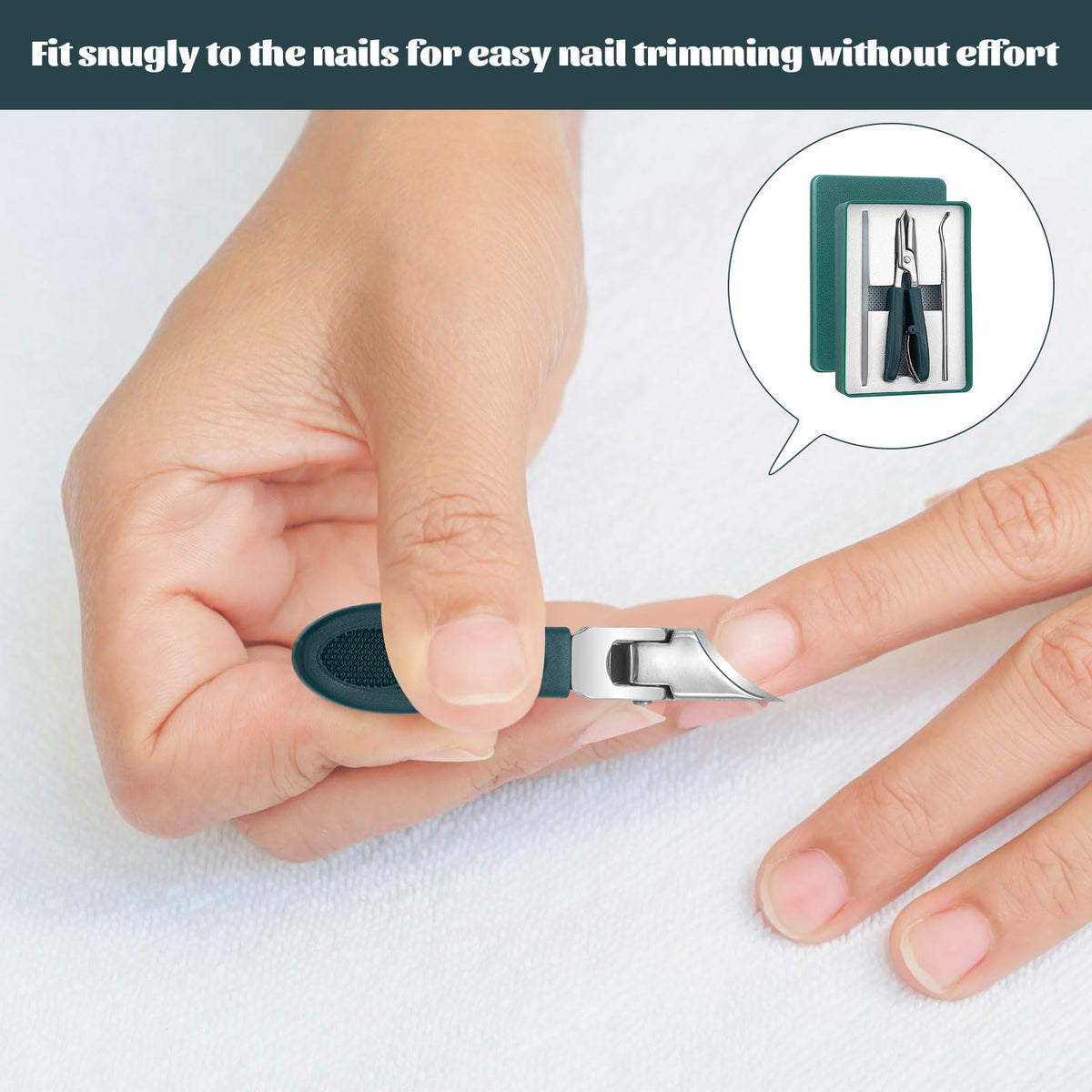 Miiqxx Wide Jaw Slanted Nail Clippers 3 Set of Eagle Beak Nail Clip pers Angled Nail Clipp ers Eagle Beak Beveled Nail Clippers Wide Jaw Opening Anti-Splash Slanted Nail Clipper for Thick Nails, Ingrown Care