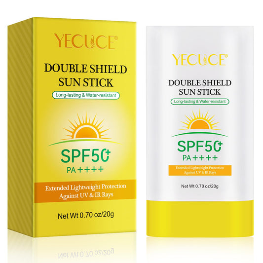 MXCZBSM Solid Sunscreen Stick,Spf 50 + High Times Sunscreen With Uv And Infrared Double Protection,Long-Lasting Waterproof Up To 80 Minutes,Effectively Prevent Sunlight Damage To The Skin