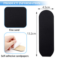 60 Pcs Foot Files Replacement Pads for Stainless Steel Foot Rasp File, VEGCOO Pedicure Foot File Refill Pads Callus Remover for Dead Skin, Professional Foot File Pads for Bath Pedicure Salon (L, #180)