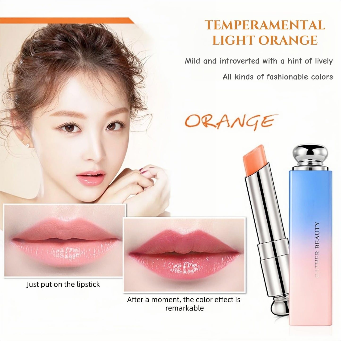 Colour Changing Lipstick, 3Pack Magic Lip Balm Set, Tinted Lip Balm with Crystal Jelly Formula, Hydrating & Protective lips balm, Moisturizer for Lip-Care & Repair, Gifts for Teenage Girls