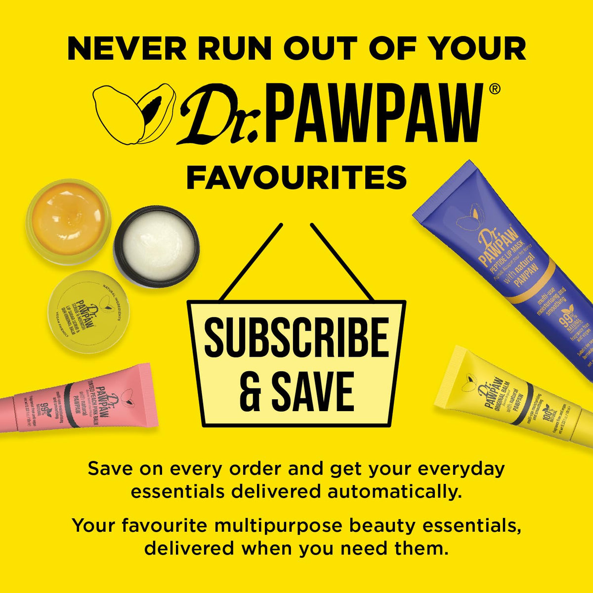 Dr. PAWPAW ORIGINAL BALM Dr.PAWPAW x Paddington Lip Balm Duo with Keyring 2 x 4g