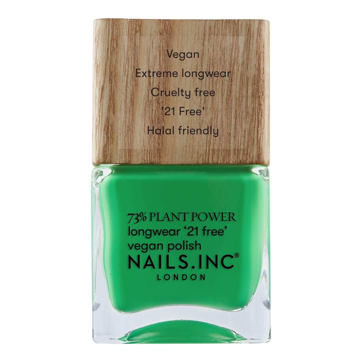 Nails Inc Nails.INC 73% Plant Power Nail Polish, Long Lasting Nail Color Lasts Up to 10 Days, Quick Drying, Cruelty Free, Vegan, 21 Free Formula, Mother Earth's Calling, (14ml)