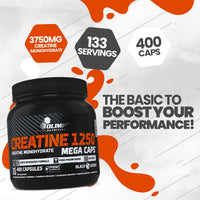 OLIMP SPORT NUTRITION Olimp Creatine 1250 Mega Capsules - Pack of 400 Capsules