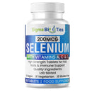 SigmaBiotics Selenium with Vitamins A, C & E - Promotes Healthy Hair, Skin & Nails - Supports the Immune System - Superior Absorption Formula - Vegan and Gluten Free - 60 Tablets for 2 Months Supply
