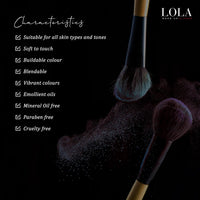 Lola Make Up by Perse Quad Eyeshadow Rich and Intense Colour High Coverage Matte and Satin Eyeshadow for Women,Vegan and Cruelty-Free Eye Makeup Cosmetic Palette for All Skin Types (Neutral Smokey)