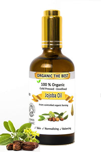 Organic The Best Organic Jojoba Oil Cold Pressed Undiluted,Certified, Premium Quality 100 ml
