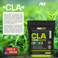 PROELITE CLA Supplement 60 Softgels - 1000mg per Capsule CLA with 80% Isomers - CLA Softgel Capsules Conjugated Linoleic Acid - Suitable Men, Women