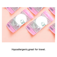 Akliocss 100 pcs Compressed Facial Mask Sheet Beauty DIY Disposable Mask Paper Natural Cotton Skin Care Wrapped Masks Normal Thick，Get a Small Mask Bowl, Mask Brushes and Hair Band Free