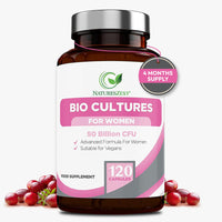 Natures Zest Probiotics for Women - 50 Billion CFU -120 Vegan Caps for Gut Health & Intimate Flora Probiotics Complex + Prebiotics enriched with Cranberry Extract, Lactobacillus Reuteri & Rhamnosus- 4 Month Supply