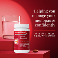 CanesMeno Menopause Support Multi Support 30 Tablets, containing Red Clover and 17 Vitamins and Minerals
