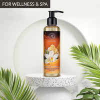 AROMATIKA trust the power of nature Vanilla Cream Sensual Massage Oil - 200ml - Edible & Kissable Massage Oil - Blend of Almond and Grapeseed Oils - Body Oil for Him & Her - for Couples - Relaxing Massage Oil