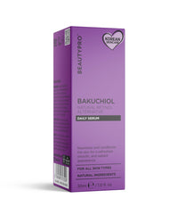 BEAUTYPRO BAKUCHIOL Serum 30ml Natural Retinol Hydrating Formula Nourishing Korean Skincare Water-Free Vegan Ingredients Multi Award Winning Brand