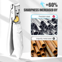 YAGE Nail Clippers Large Toe Nail Clippers for Thick Nails with Wide Jaw Opening,Premium Stainless Steel Sharp Ultra Wide Jaw Toenail Clippers Heavy Duty Nail Cutter Father's Day Gifts for Men (White)