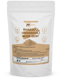 mGanna 100% Natural Rhassoul Clay Powder (Indian Origin) for Anti-Ageing & Skin firming, Hair Masks, Scrubs, Creams and Soap Making 0.5 LBS / 227 GMS (Red)