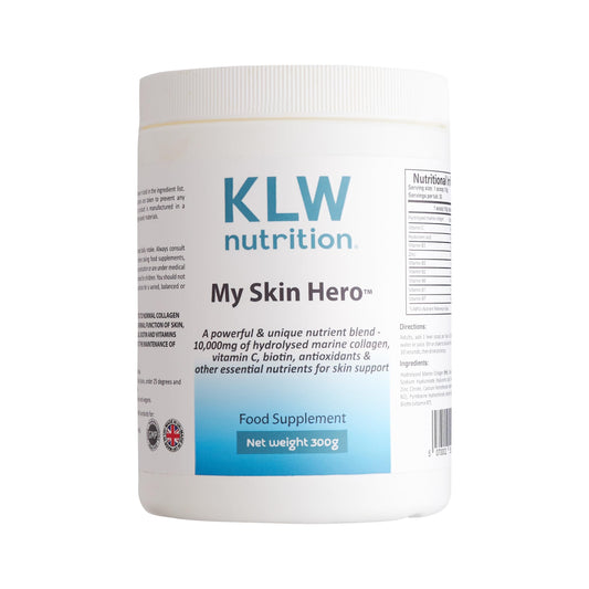 KLW Nutrition Marine Collagen Powder 10,000mg - with Vitamin C, Zinc, Biotin, Hyaluronic Acid - No fillers, sweeteners or additives - Healthy Skin & Joints - Formulated by an Award-Winning Nutritionist