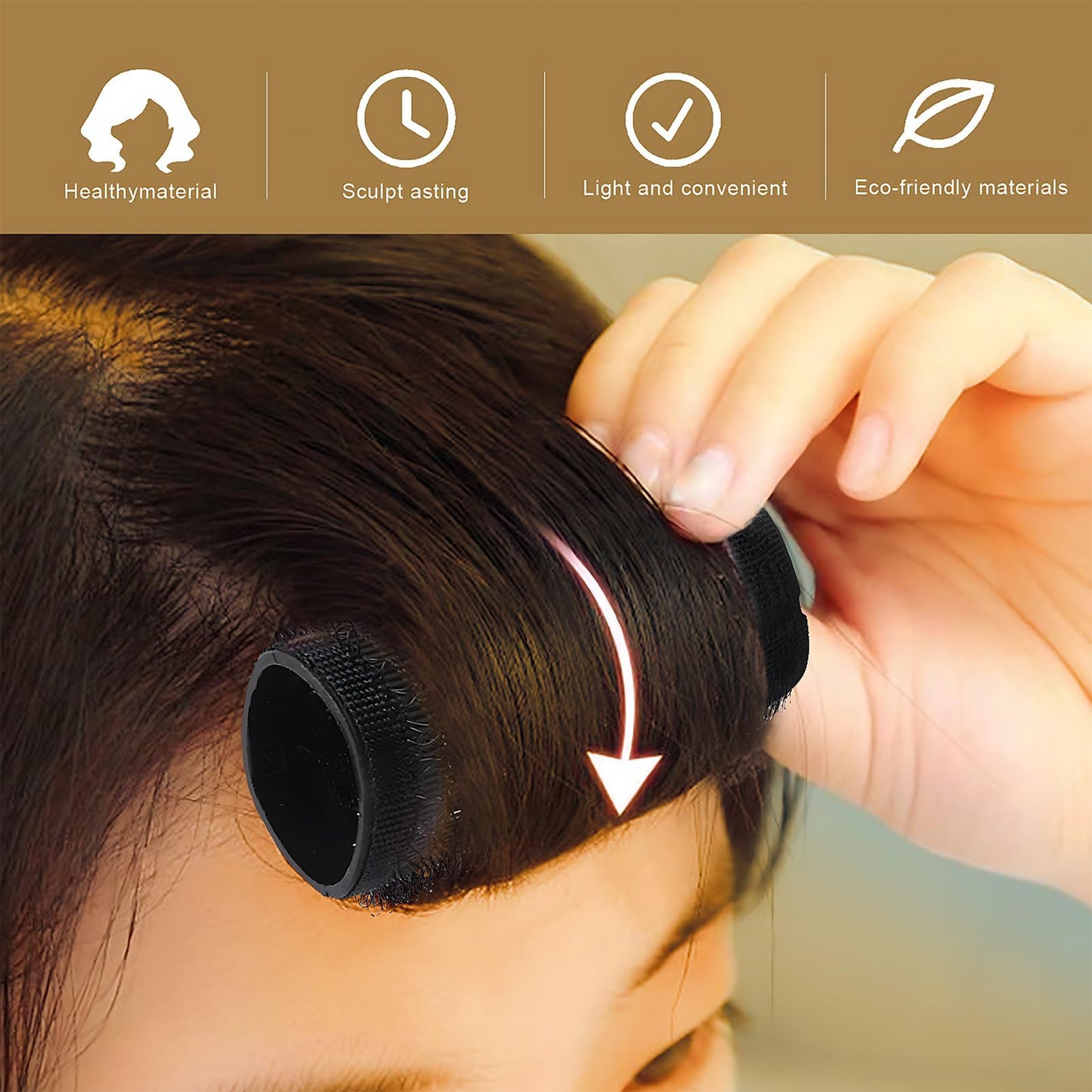 Aifrymne Premium Small Size Hair Rollers Set 20mm Self Grip Curlers for Short and Fine Hair, Includes 10 Rollers and 10 Clips, Ideal for DIY Styling and Salon Use No Heat Needed