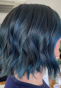 Crazy Color Metallic Sapphire Semi-Permanent Hair Dye. Highly Pigmented Deep Blue Conditioning & Oil Nourishing Vegan Formula | No Bleach or Ammonia | 100ml