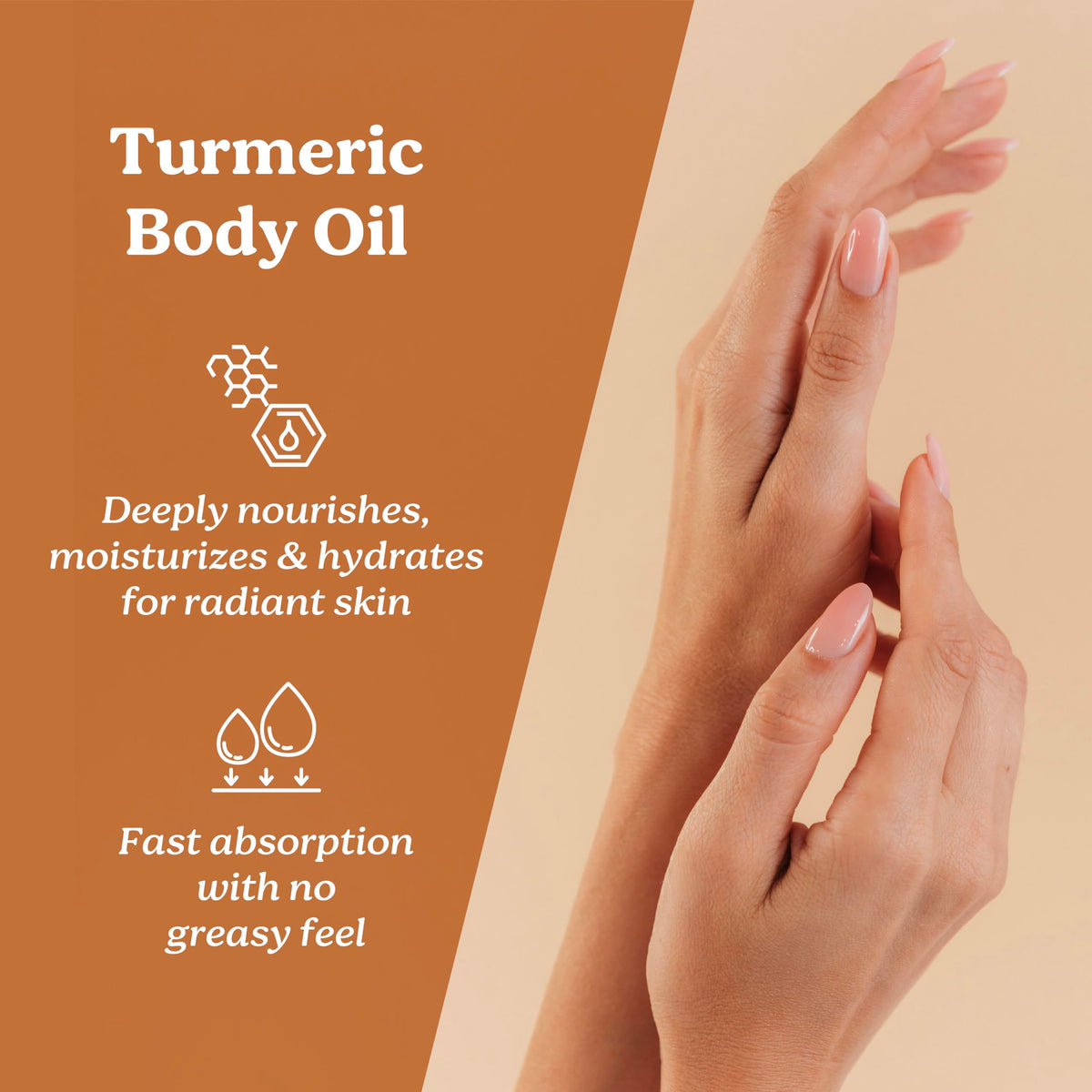 Life & Pursuits Turmeric Body Oil 200 ml - Ayurvedic Natural Body Massage Oil with Vitamin E, Coconut Oil, Almond & Squalane| Reduces Dark Spots, Brightens Skin, Hydrates & Moisturizes Dry Skin