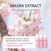 LAIKOU Sakura Spa Gift Set, Bath & Hair Care Travel Kit, Shampoo, Conditioner & Body Wash, Hydrating, Nourishing & Gentle for All Skin & Hair Types, Christmas Birthday Gifts for Women Teenage Girl