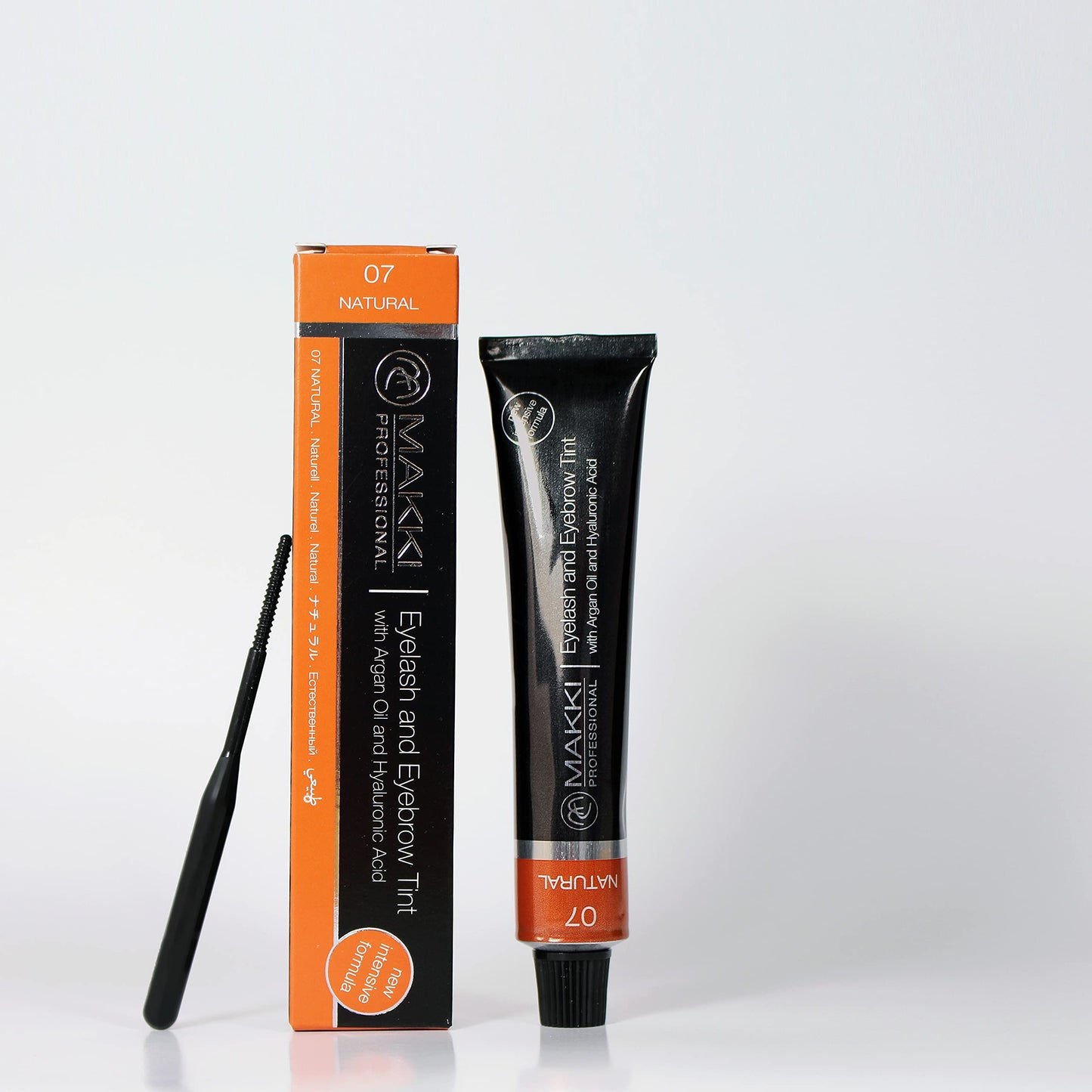 07 Natural Makki Professional Intensive Eyelash and eyebrow tint dye with argan oil & hualuronic acid 22ml