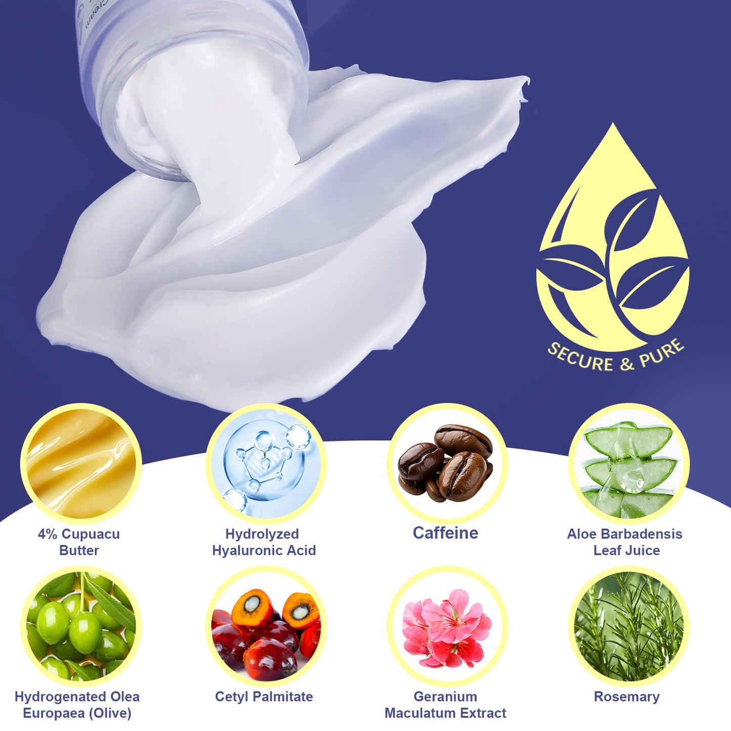 Lift & Firm Neck Cream, Neck Firming Cream, Natural Anti-Aging Neck Cream for Tightening and Wrinkles for an Even Skin Tone and Neck Lift, Fine Lines, With Pro-Active Repair Firming Complex, 50ML