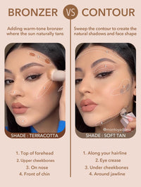 SHEGLAM Sun Sculpt Cool Toned Liquid Contour Stick Long Lasting Cream Bronzer Makeup - Soft Tan