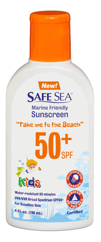 SAFE SEA Safe Sea Anti-jellyfish Sting Protective Lotion for Kids - SPF50+ - Jellyfish & Sea Lice Prevention Sunscreen (Kids2pack)