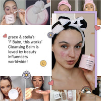 grace & stella Makeup Melt Cleansing Balm - Vegan - Makeup Cleansing Balm - Makeup Remover Balm (125 ml) by grace and stella