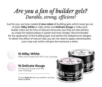 VICTORIA VYNN Victoria Vynn Build Gel UV/LED GEL BUILDER Nails Building Extension (No. 15 Milky White, 50ml)