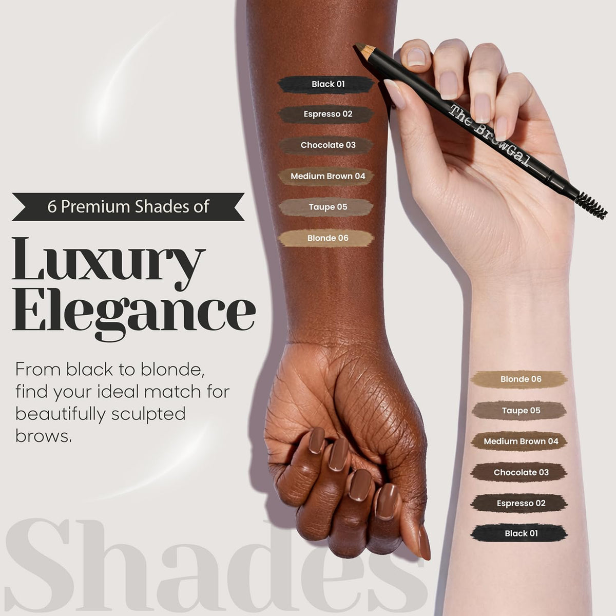 The BrowGal Skinny Eyebrow Pencil - 02 Espresso, 1.2 g