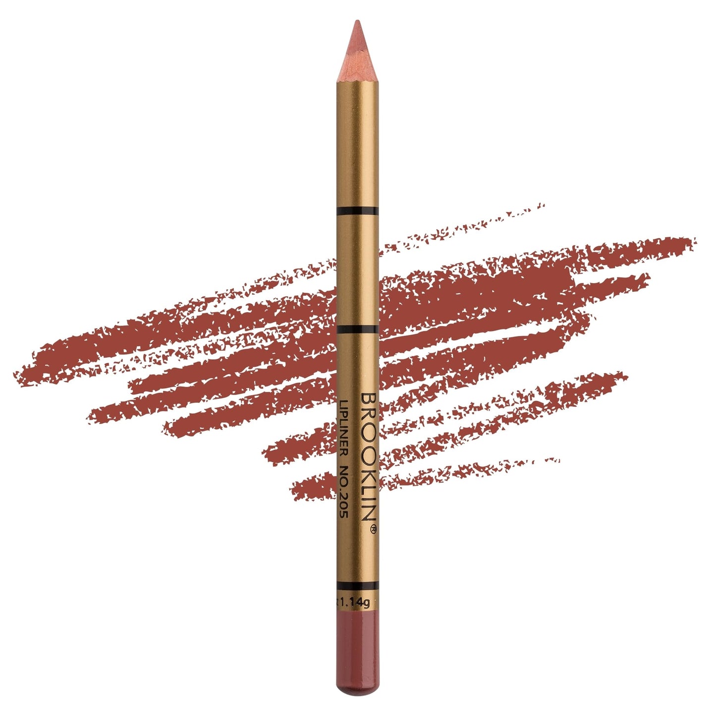 BROOKLIN IMPALA | Brooklin Waterproof Lipliner Color Light Brown 205 | Permanent lip profiler | Water resistant lipstick | Long-term lipliner