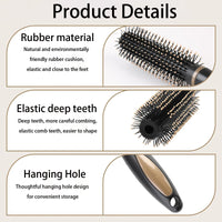 WNXBFO Hair Brush Women, Hairbrush, Hairbrushes for Women, Hair Brush for Blow Drying, Round Hair Brushes for Hair Blow Drying, Straightening, Styling, Curling