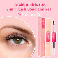 Quickie by LLBA DIY Lash Extensions | Handmade Cluster Individual Lashes | C/D Curl | 8-16mm Mixed Lengths | Easy Home Eyelash Extensions Application (Everyday Classic 003, D 8mm-14mm)