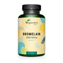 Vegavero Bromelain 650 mg | High Strength - 2500 GDU/g | Gastro-Resistant DrCaps | NO Additives, Lab-Tested | Pure Pineapple Enzyme | 120 Capsules | Vegan