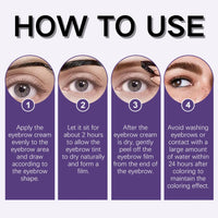 SHEBEEDO Peel Off Eyebrow Tint Gel,Waterproof Long-Lasting Brow Tattoo tint Last 3 Days,Transfer-Resistant Formula Easy Application for Fuller Defined Looking Brows