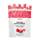 STRVLUE Creatine Monohydrate – 30 Sachets (5g Creatine Each) – Supports Muscle Growth, Strength & Power – Brain Health & Performance – Convenient On-The-Go Supplement – for Men & Women – Strawberry