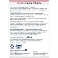 OptiBac Optibac Probiotics One Week Flat - Vegan Digestive Probiotic Supplement Suitable for Bloating with 5 Billion Bacterial Cultures - 2 Week Supply, 14 Sachets