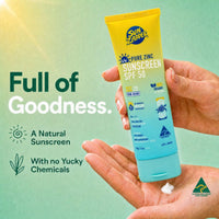 Pure Zinc Sun Cream SPF 50 Sun Zapper Reef Safe Mineral Non Nano Zinc Sunscreen Made in Australia