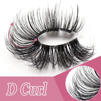 ZDHSOY 10 Pairs False Eyelashes - Russian Strip Lashes,Thick DD Curl Fluffy Wispy Faux Mink Lashes Reusable Natural Soft Eye Lashes (D-002)