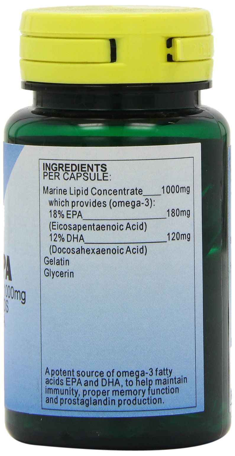 Health Plus Omega-3 Epa 1000mg : Fish Oil Supplement - 30 Capsules, in a planet-friendly 99% recycled pot