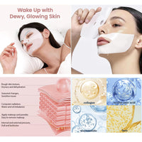 RuverLand Bio Collagen Face Mask 8 PCS, Collagen Real Deep Overnight Masks, Deep Hydration, Reduce Wrinkles, Elasticity Improvement, Night Treatment for Youthful Skin