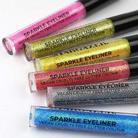 Stargazer Sparkle Vegan Glitter Liquid Eyeliner, Quick Drying Fine Extreme Glitter Colour, Blue