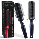 TJC Retractable Detangle Hair Brush for Curly Hair, Straight Hair & Wet Hair | Detangling Round Hairbrush for Blow Dry | Soft Bristle for Long, Thick & Curly Hair | Easy Clean Travel Brush - Navy Blue