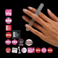 LEIGHTON DENNY Mini Travel Crystal Nail File (90mm) with Case