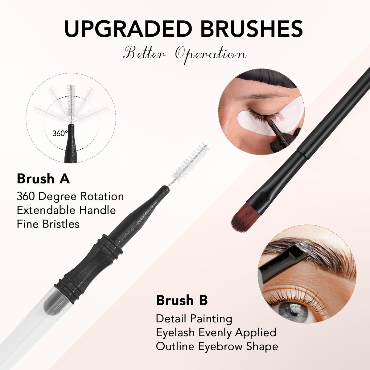 Lomansa Eyelash Tint, Lash Tint Kit, 2 in 1 Eyebrow Dye and Lash Dye Black, 10 Applications Fast and Easy for Beginner, Salon Quality