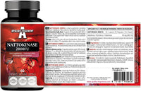 APOLLO'S HEGEMONY Nattokinase High Strength 100mg (2000 FU) - 60 Vegan Capsules - 2 Months Supply - Enzymes from Fermented Soybeans - Supplement to Support Circulation Health - by Apollo's Hegemony